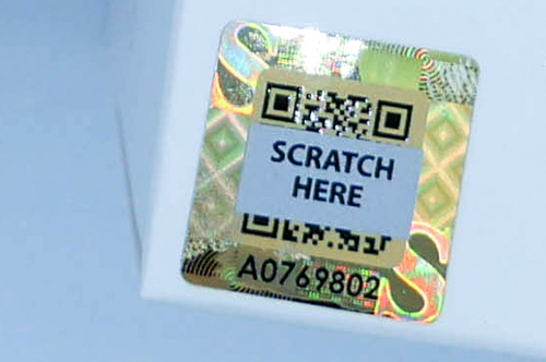 สติ๊กเกอร์ ป้องกันการลอกเลียนแบบ